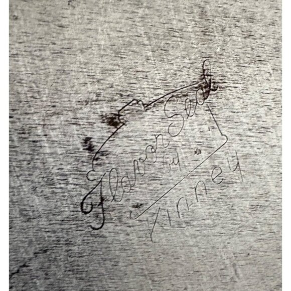 Flavor Seal Kinney Ware 9" Hammered Aluminum Fry Pan Textured Exterior Handle - Picture 8 of 8